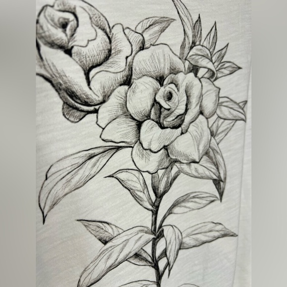 BAG159. Ann Taylor Loft Boat Neck 3/4 Sleeve Floral Top • M - Picture 4 of 7